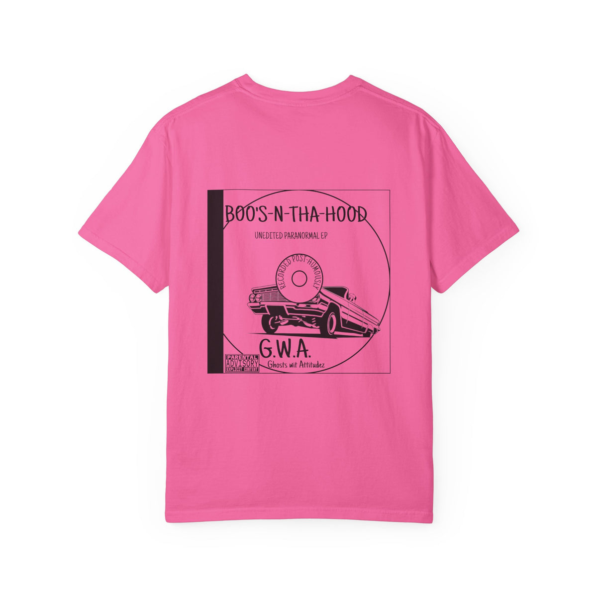 Boo's N Tha Hood T-Shirt | Retro Lowrider Halloween Ghost Tee