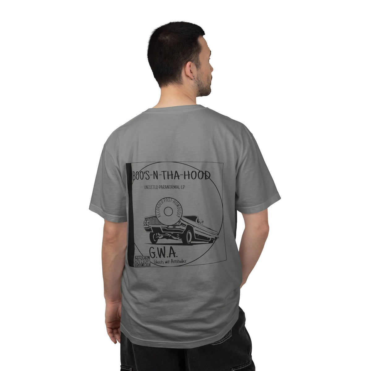 Boo's N Tha Hood T-Shirt | Retro Lowrider Halloween Ghost Tee