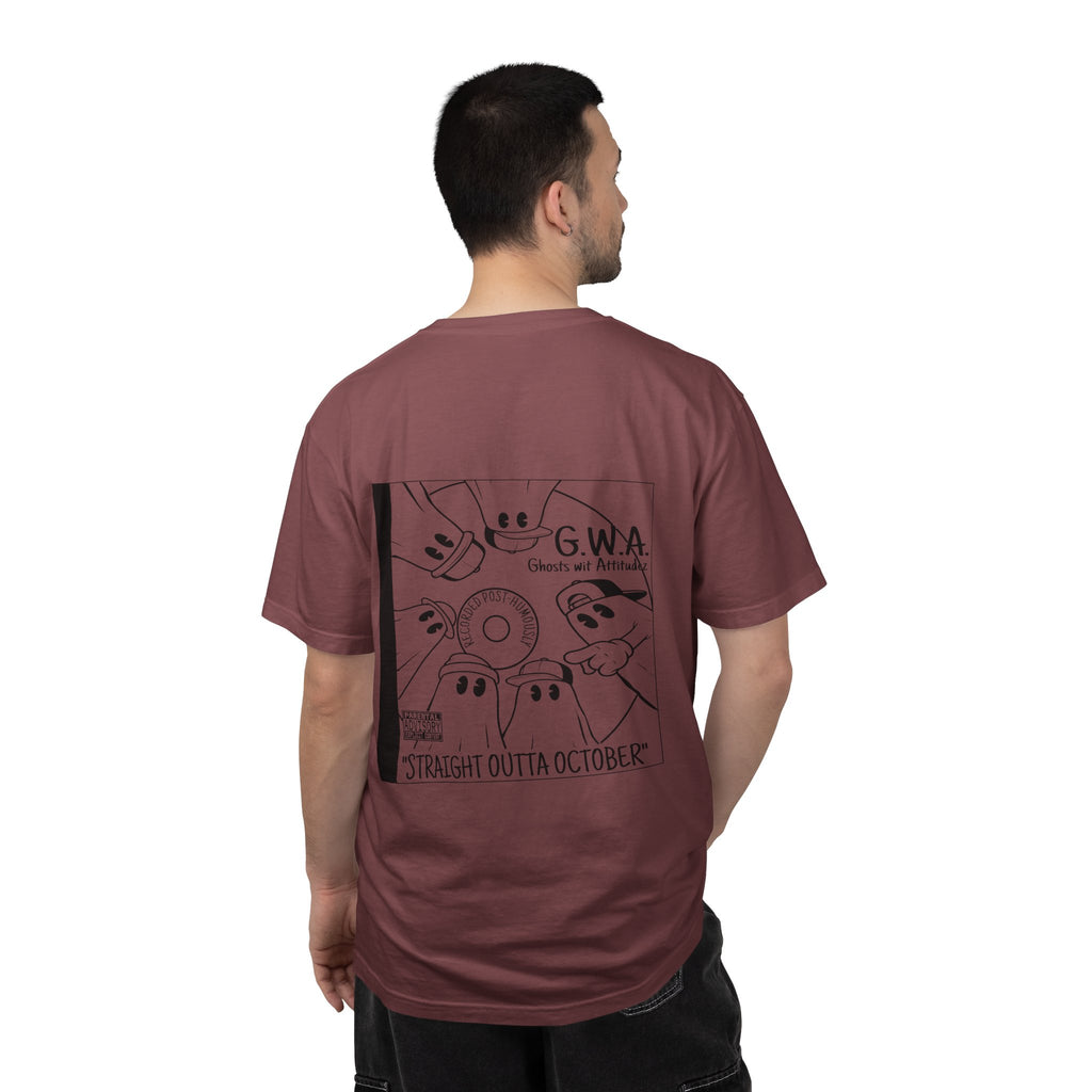 Straight Outta October T-Shirt | Retro Halloween Ghost Tee