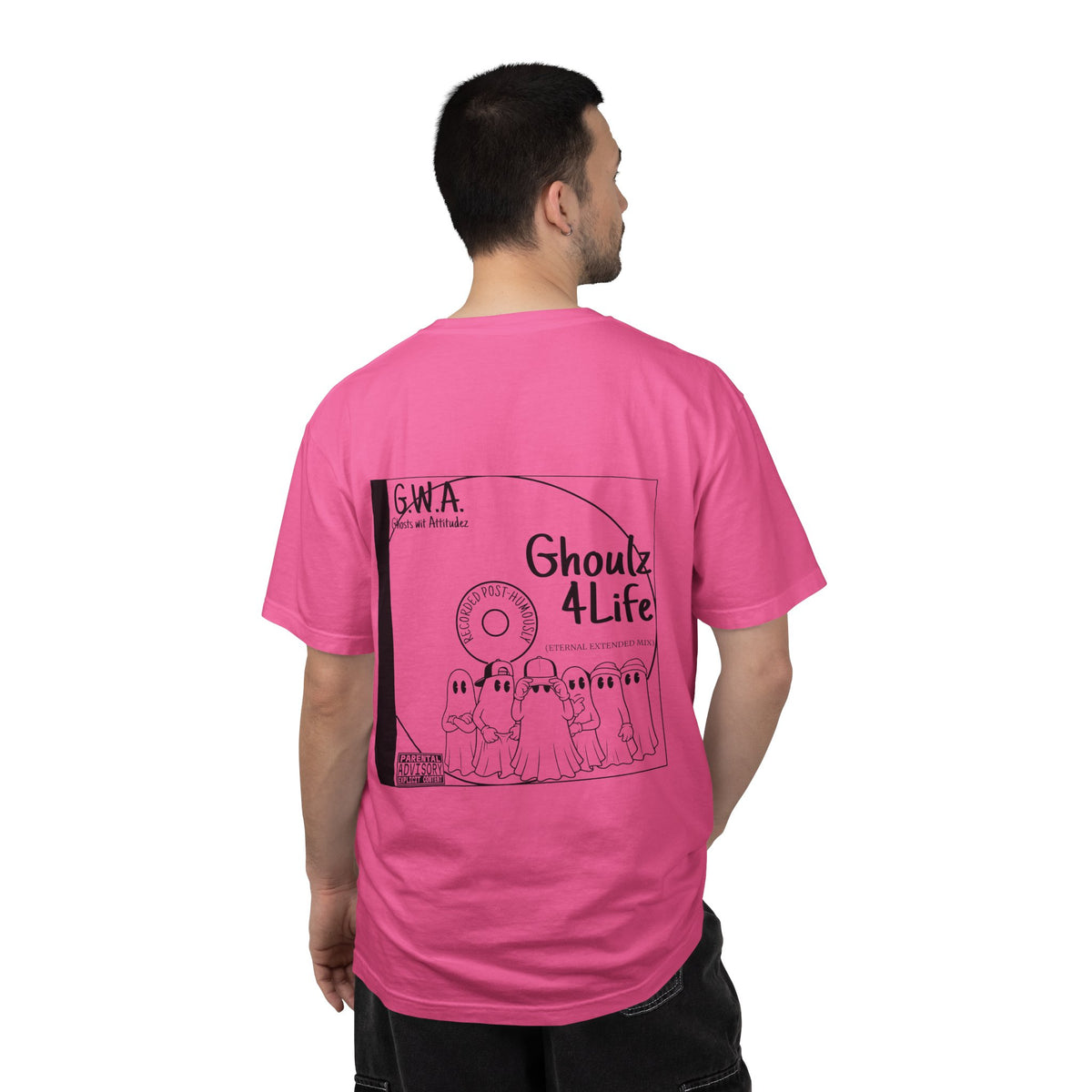 Retro Halloween Ghost T-Shirt | Ghoulz 4 Life Back Print Tee