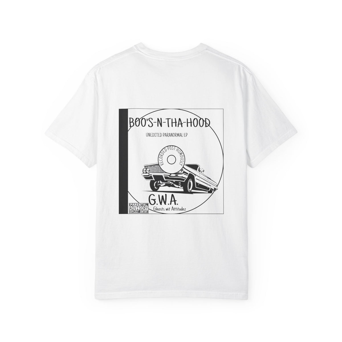Boo's N Tha Hood T-Shirt | Retro Lowrider Halloween Ghost Tee