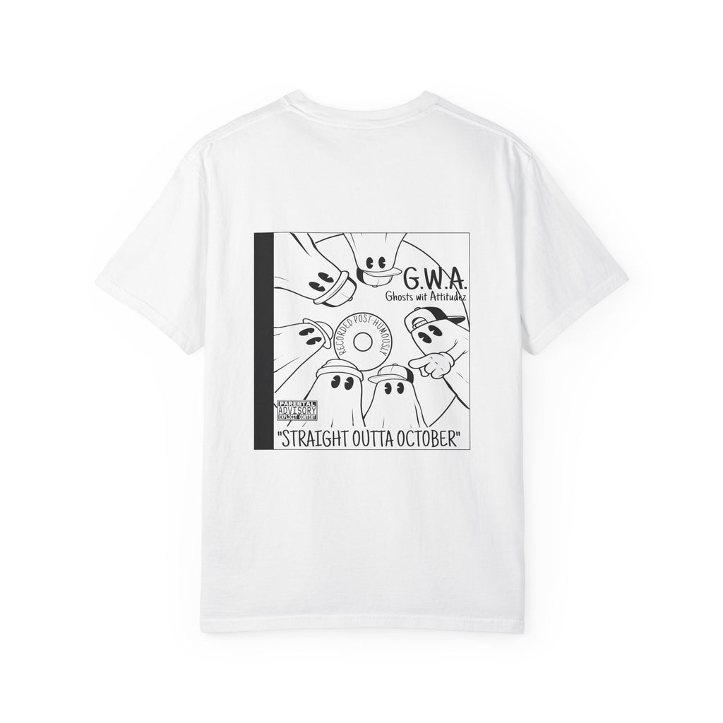 Straight Outta October T-Shirt | Retro Halloween Ghost Tee