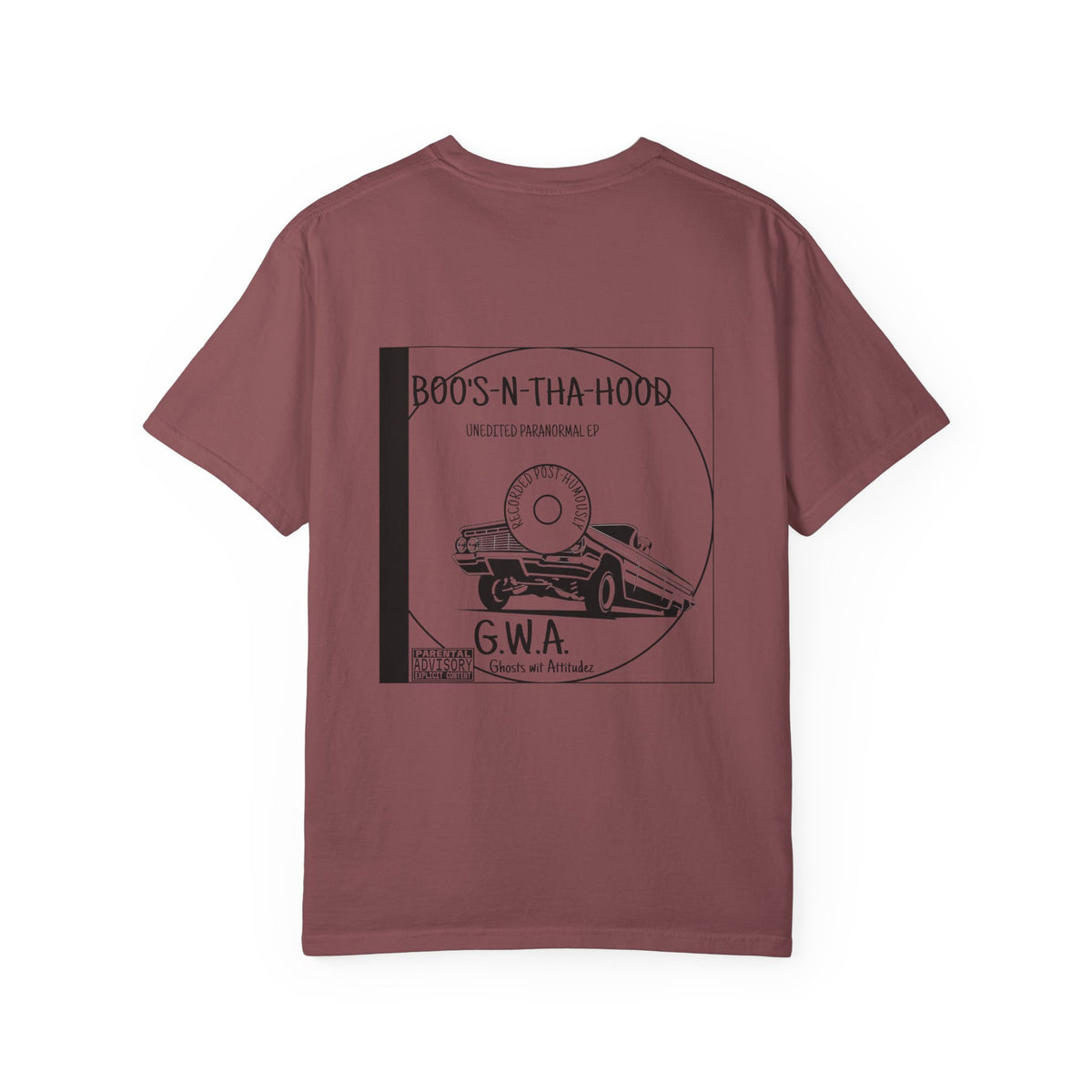 Boo's N Tha Hood T-Shirt | Retro Lowrider Halloween Ghost Tee