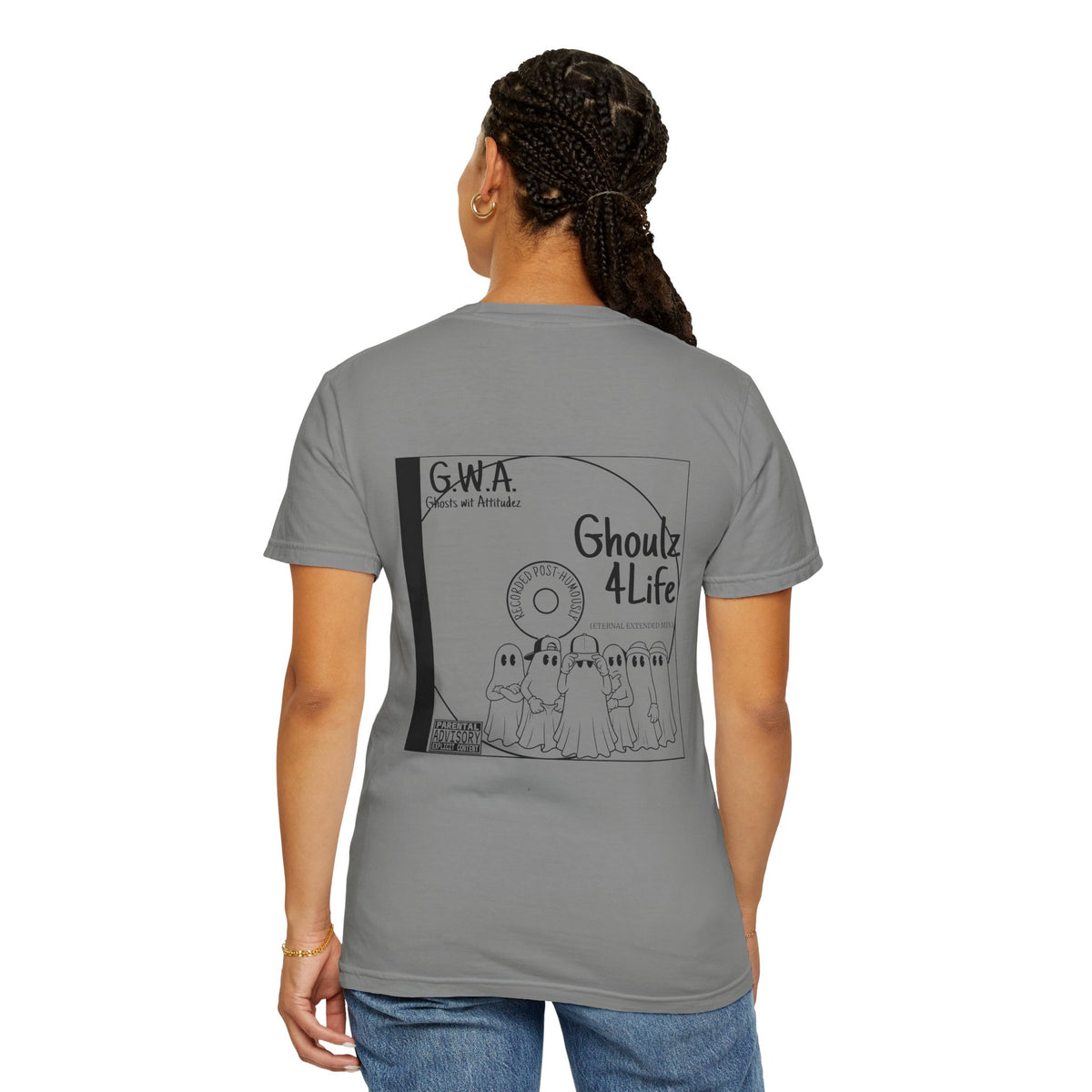 Retro Halloween Ghost T-Shirt | Ghoulz 4 Life Back Print Tee