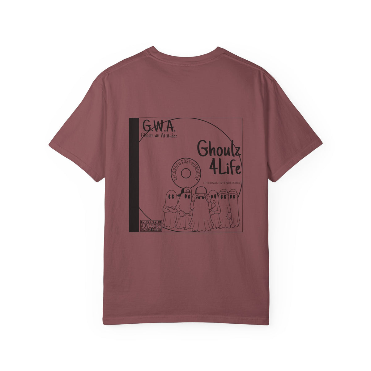 Retro Halloween Ghost T-Shirt | Ghoulz 4 Life Back Print Tee