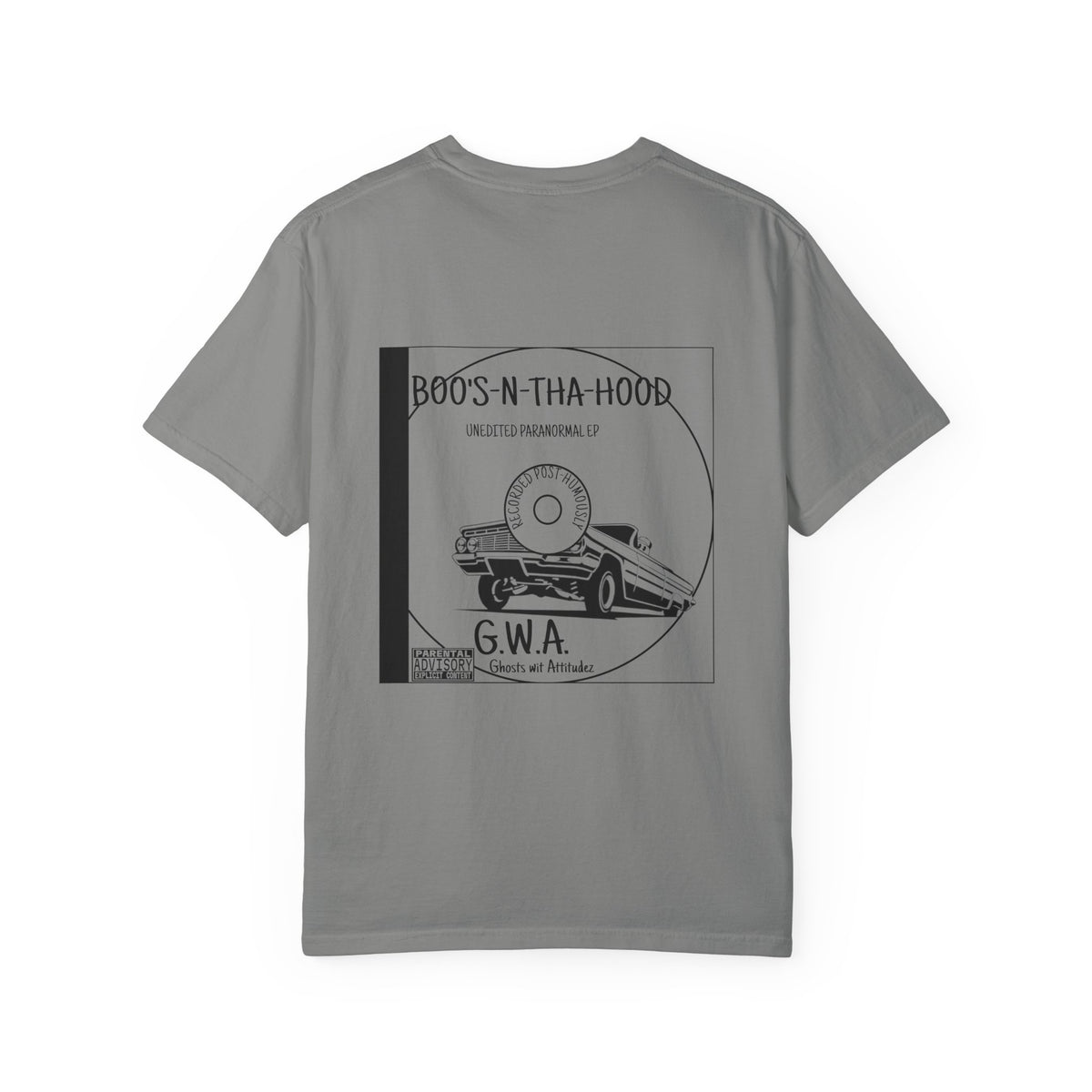 Boo's N Tha Hood T-Shirt | Retro Lowrider Halloween Ghost Tee