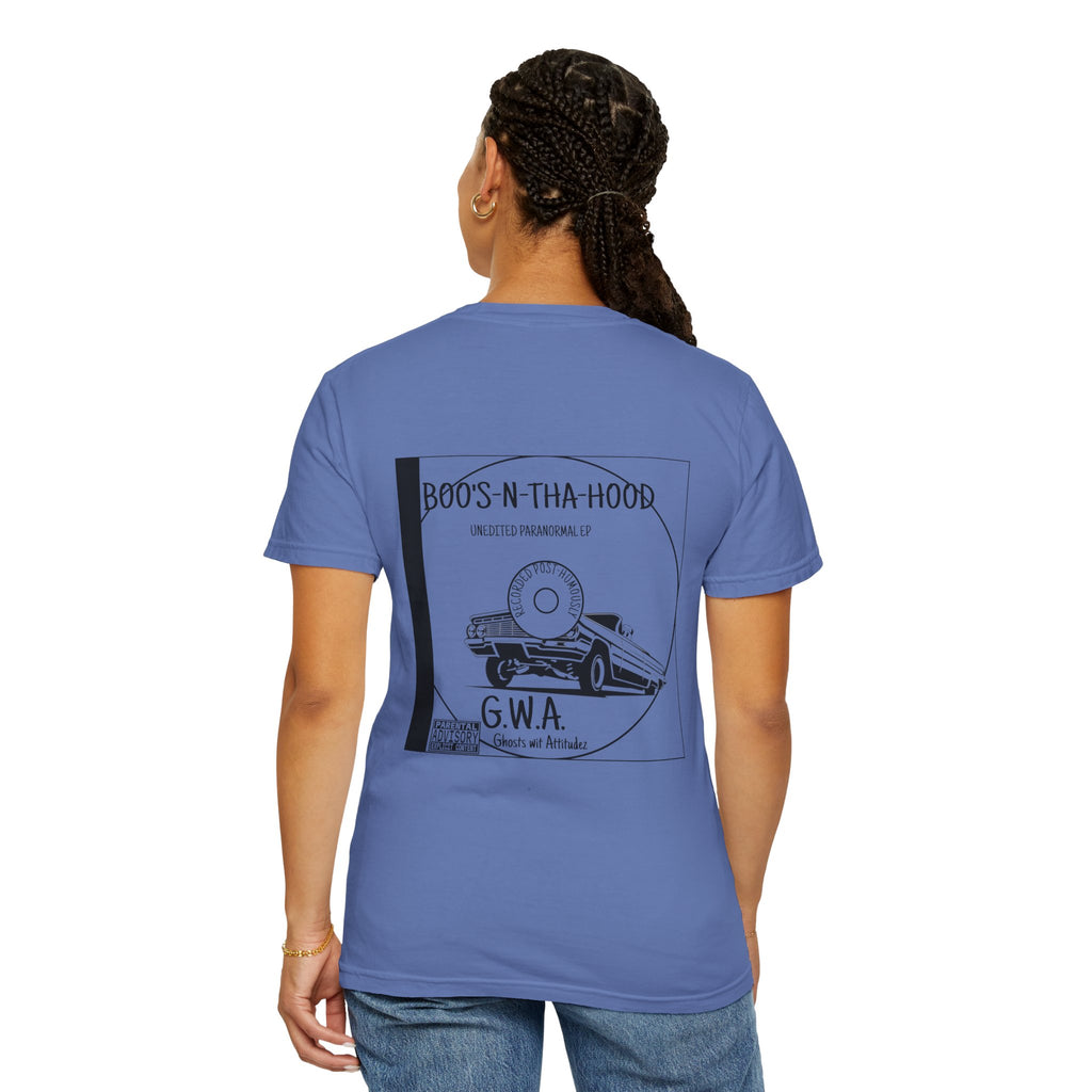 Boo's N Tha Hood T-Shirt | Retro Lowrider Halloween Ghost Tee