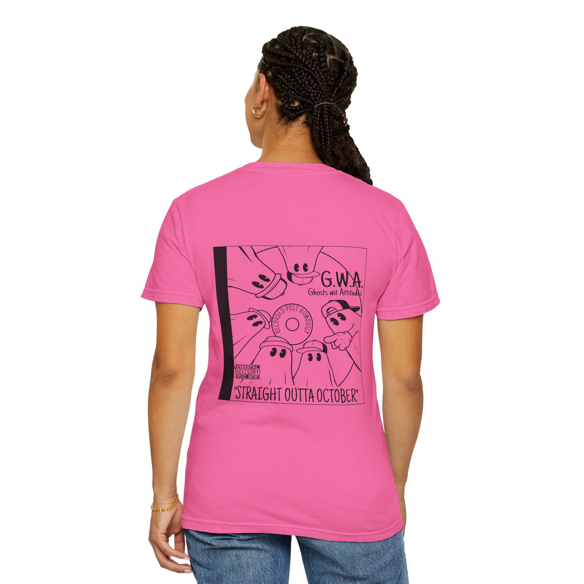 Straight Outta October T-Shirt | Retro Halloween Ghost Tee