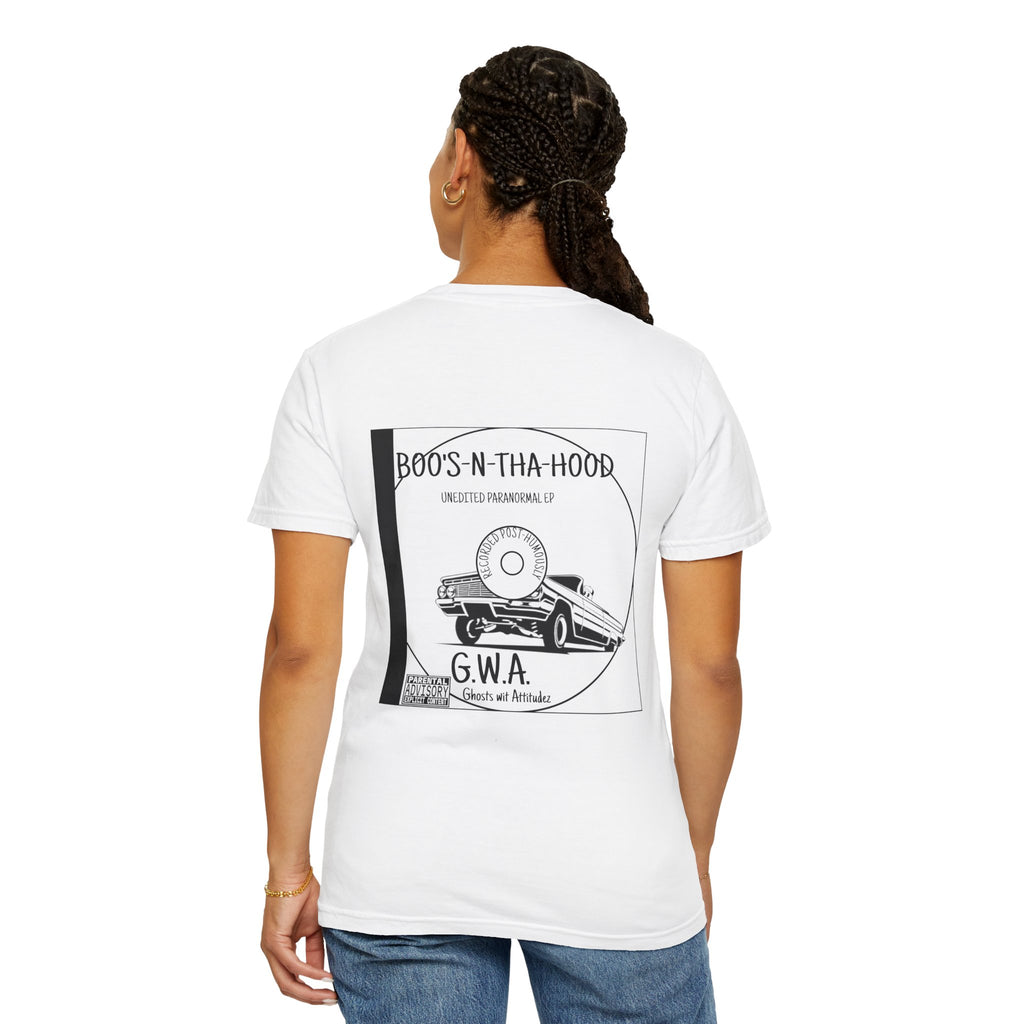 Boo's N Tha Hood T-Shirt | Retro Lowrider Halloween Ghost Tee
