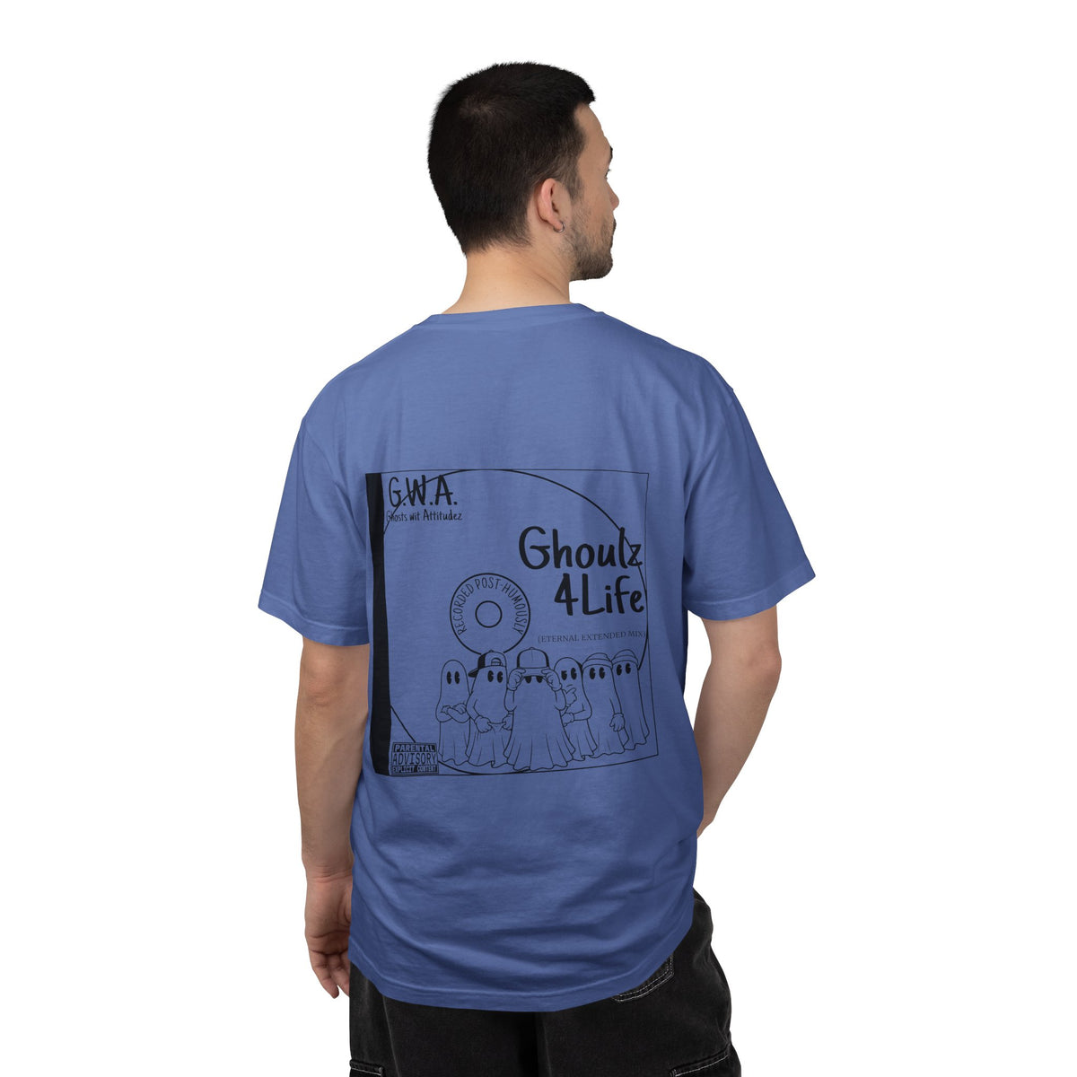 Retro Halloween Ghost T-Shirt | Ghoulz 4 Life Back Print Tee