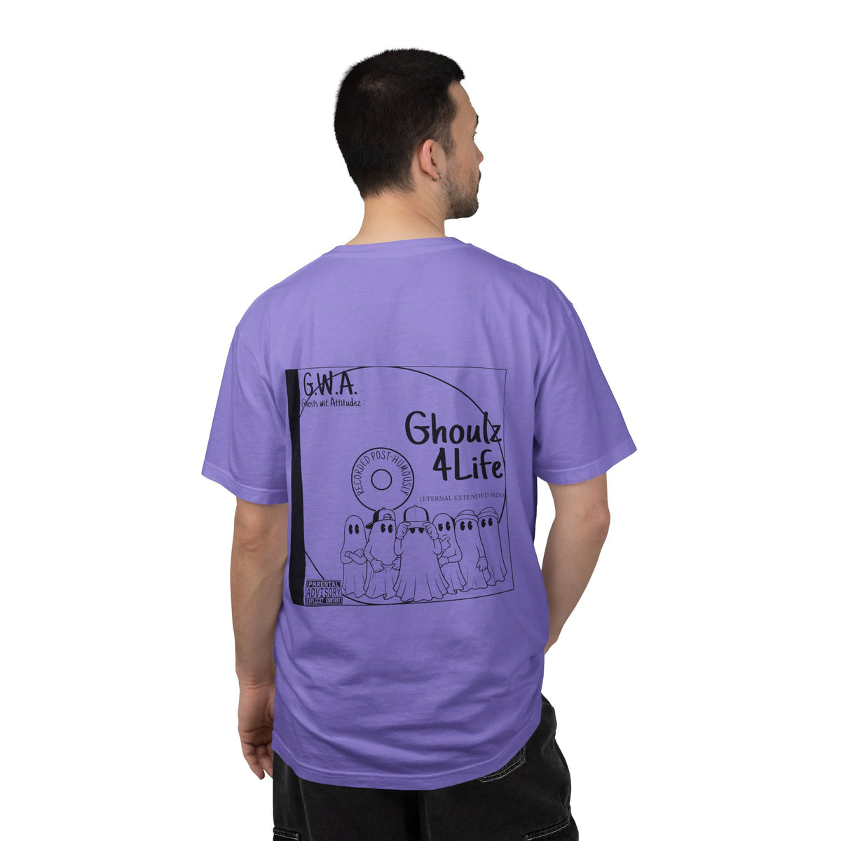 Retro Halloween Ghost T-Shirt | Ghoulz 4 Life Back Print Tee