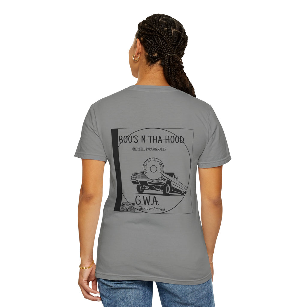 Boo's N Tha Hood T-Shirt | Retro Lowrider Halloween Ghost Tee