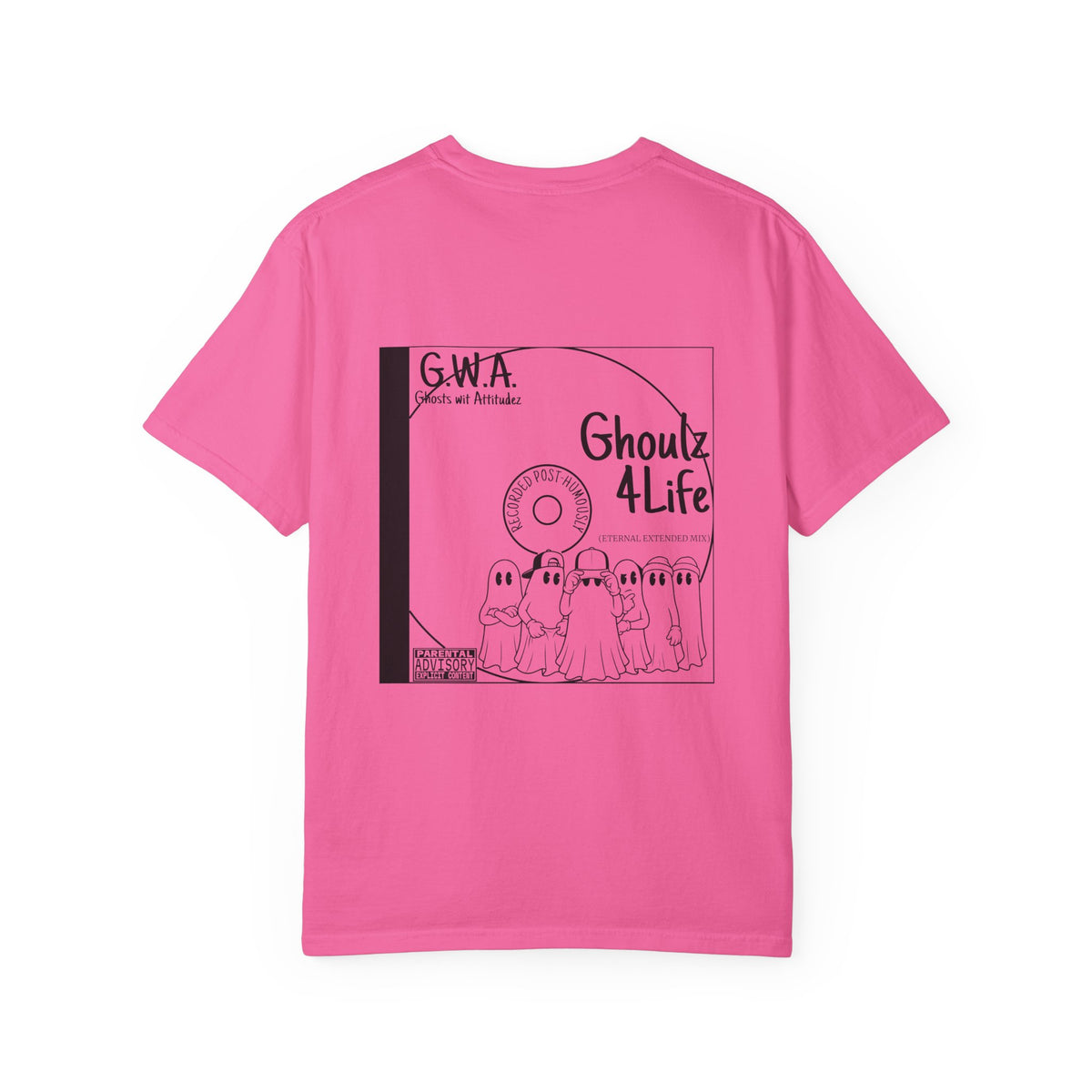 Retro Halloween Ghost T-Shirt | Ghoulz 4 Life Back Print Tee